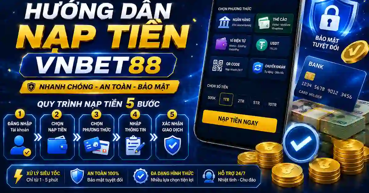 Hướng dẫn nạp tiền VNBET88